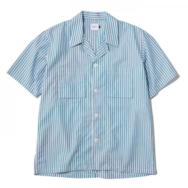 EFILEVOL エフィレボル<br />Half Sleeve Striped Ewen Shirt ハーフスリーブストライプイーウェンシャツ
